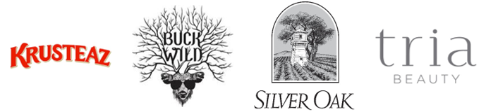Krusteaz Baking Mixes, Buck Wild Snacks, Silver Oak Wines, Tria Beauty