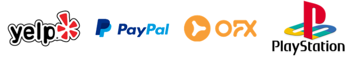 Yelp, PayPal, OFX Payments, Sony PlayStation